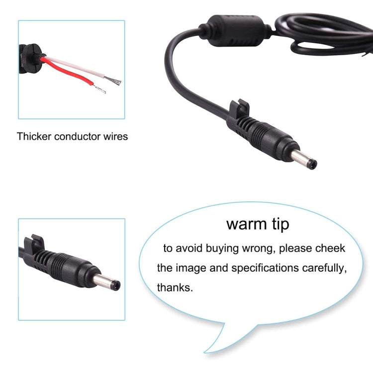 x 1.6mm DC Male Power Cable for Laptop Adapter, Length: 1.2m