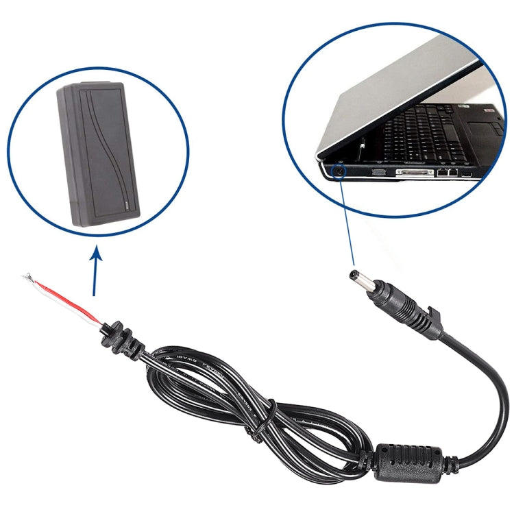 x 1.6mm DC Male Power Cable for Laptop Adapter, Length: 1.2m