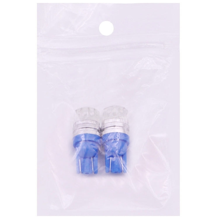 2 PCS T10 1.5W 60LM 1 LED Dark Blue COB LED Brake Light for Vehicles, DC12V
