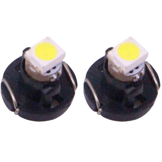2 PCS T3 White Light 0.1W 5LM 1 LED SMD 3528 LED Instrument Light Bulb Dashboard Light for Vehicles, DC 12V, T3 0.1W
