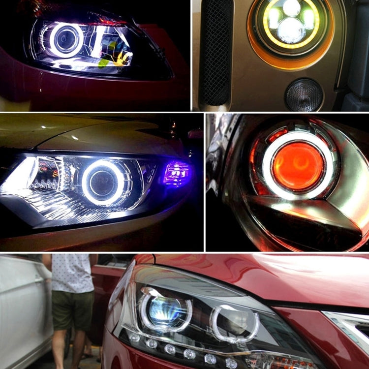 90mm 5W 180LM Angel Eyes Circles Car Headlight COB LED Lights for Vehicles, DC 12-24V, 90mm Blue Light, 90mm White Light, 90mm Pink Light, 90mm Green Light, 90mm Red Light