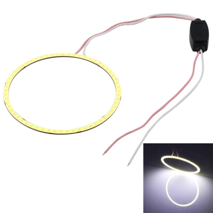 90mm 5W 180LM Angel Eyes Circles Car Headlight COB LED Lights for Vehicles, DC 12-24V, 90mm Blue Light, 90mm White Light, 90mm Pink Light, 90mm Green Light, 90mm Red Light