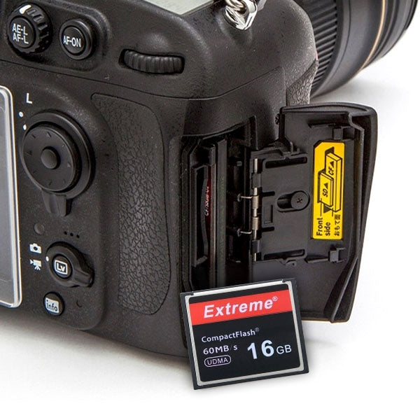 16GB Extreme Compact Flash Card, 400X Read Speed, up to 60 MB/S (100% Real Capacity), 16GB