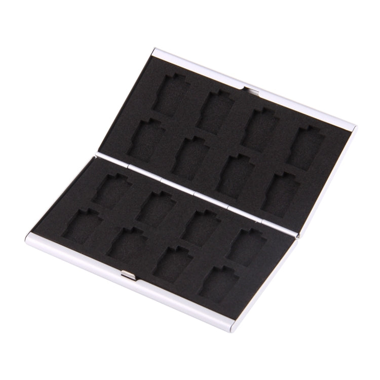 16 in 1 Memory Card Protective Case Box for 16 TF Cards, 8 TF + 8 TF Silver, 8 TF + 8 TF Black, 8 TF + 8 TF Pink