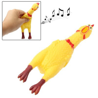 17 cm Intéressant jouet anti-stress Poulet criard hurlant, cadeau à presser de 17 cm