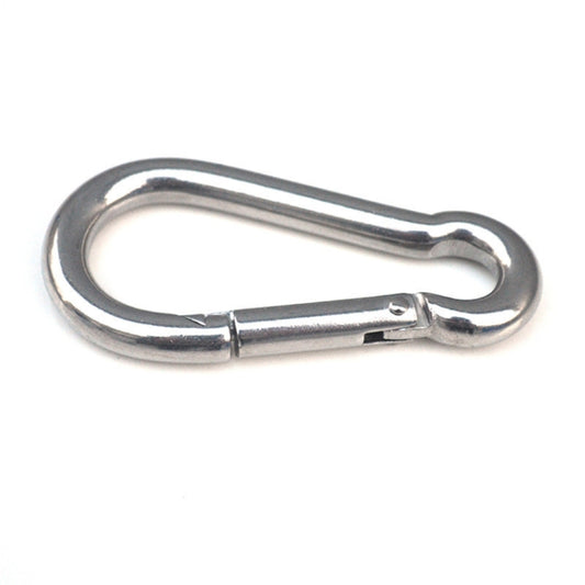 M6 Stainless Steel Carabiner Spring Hook Multi-tool Mountaineering Buckle Lock Camping Hook Rope, Inner Diameter: 5.8mm, M6
