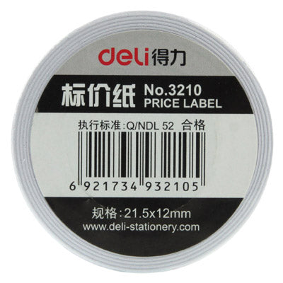 High Quality Handheld ink Price Labeller Paper, Labels Specifications: 21.5mm x 12mm, No. 3210 (10 Rolls in one packing, the price is for 10 Rolls)