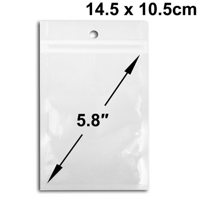 100x sachets en plastique à fermeture éclair de 5,8 pouces, taille : 14,5 x 10,5 cm (100 pièces par paquet, le prix est pour 100 pièces)