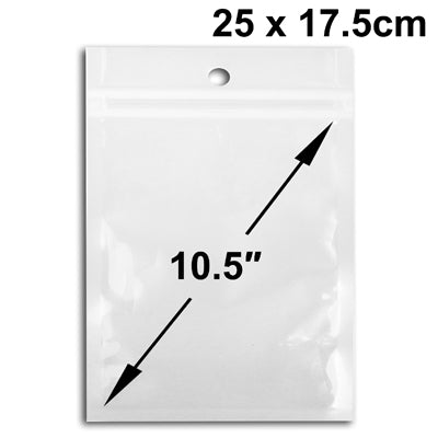 100 sachets en plastique refermables de 26,7 cm, dimensions : 25 x 17,5 cm (100 pièces par paquet, le prix est pour 100 pièces)