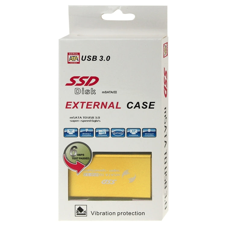 6gb/s mSATA Solid State Disk SSD to USB 3.0 Hard Disk Case