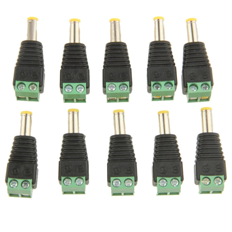 10 PCS Green Male DC 5.5 x 2.1mm Power Connector, 5.5 x 2.1mm