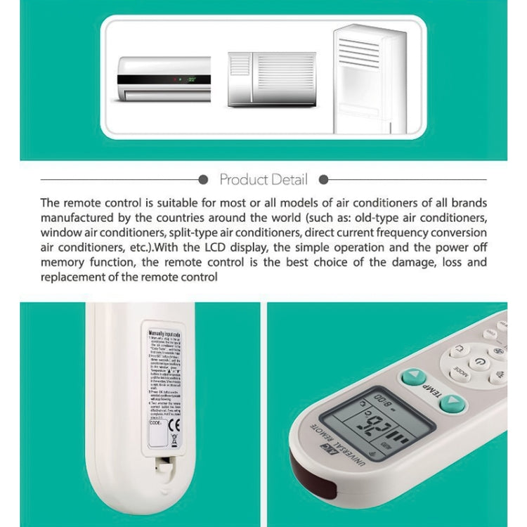 Chunghop Universal A/C Remote Control (Q-988E), Q-988E