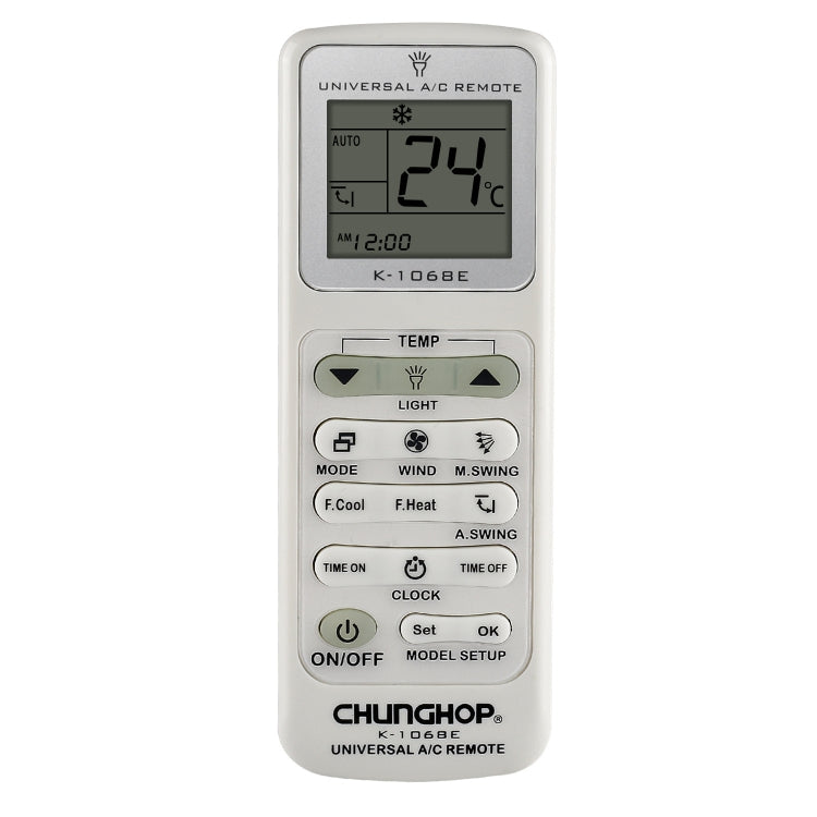 Chunghop Universal A/C Remote Control (K-1068E), K-1068E