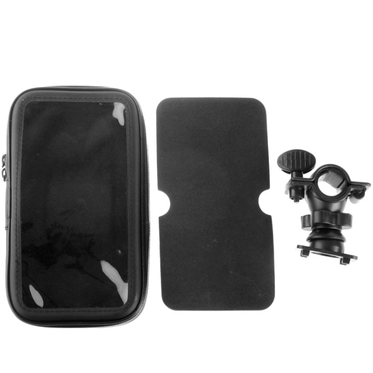 Bicycle Handlebar Mount Holder Waterproof / Sand-proof / Snow-proof / Dirt-proof Zipper Touch Bag, Suitable for Galaxy Note III / N9000 & Mega 6.3 / i9200, For Note III