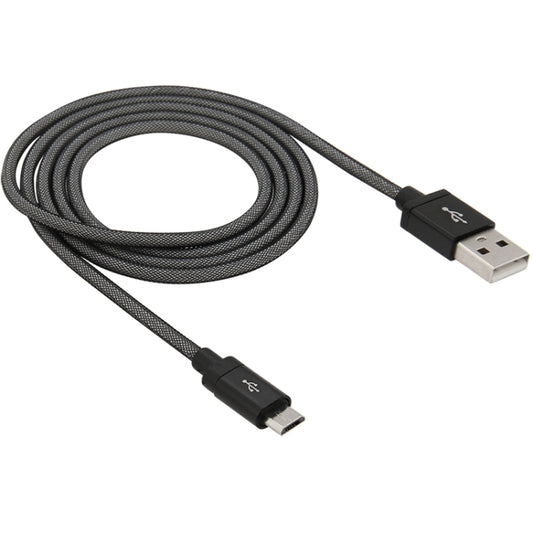 1m Net Style High Quality Metal Head Micro USB to USB Data / Charging Cable
