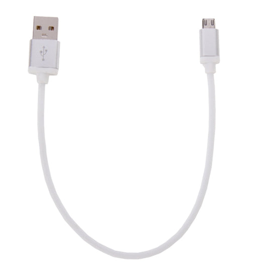 25cm Net Style Metal Head Micro USB to USB 2.0 Data / Charger Cable