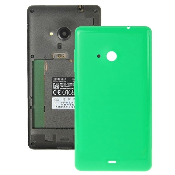 Bright Surface Solid Color Plastic Battery Back Cover for Microsoft Lumia 535, For Nokia Lumia 535