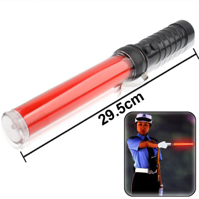 Safety Traffic 3-Mode Control Red LED Baton with Flashlight, Length: 29.5cm, Length: 29.5cm