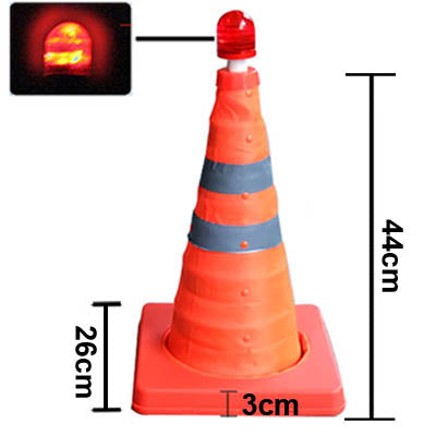 Lift Road Safety Road Cones with Warning Dome, Height: 44cm, Height: 44cm