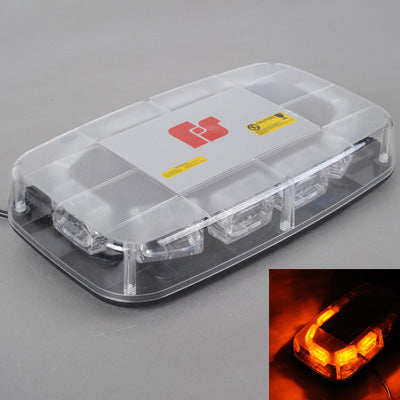 30W Warning Mini Light Bar Strobe Light with 10pcs 3-LED Bars, Yellow Light, YL-153C Yellow Light