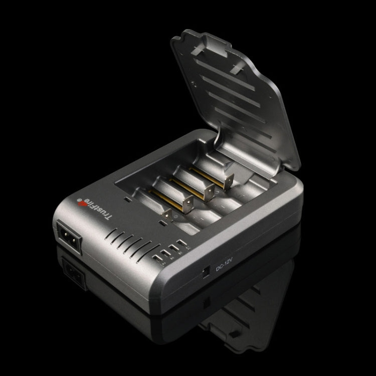 TR-003P4 TrustFire 1x4 Universal Cylindrical Li-ion Battery Charger for 10430/ 10440/ 14500/ 16340/ 17670/ 18500