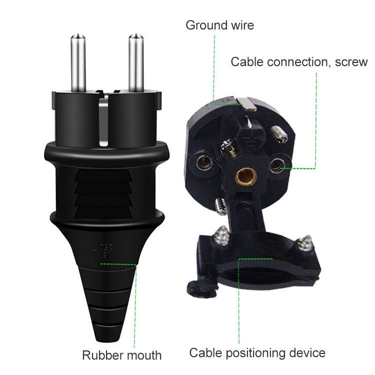 Plug Adapter, Travel Power Adaptor with EU Plug, EU Plug Male
