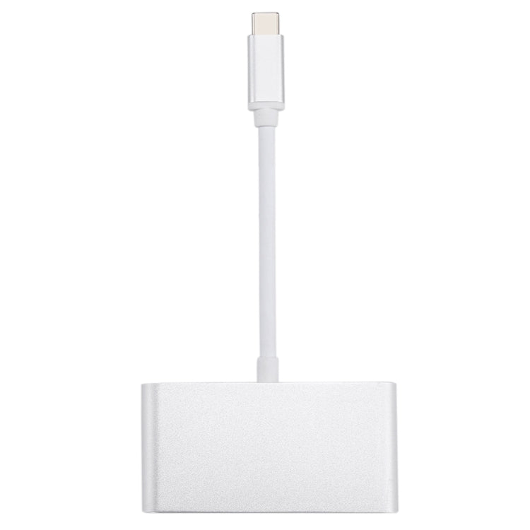 4 in 1 3 x USB 3.0 Ports & USB-C / Type-C Female to USB-C / Type-C Male Hub Splitter Adapter, 3xUSB 3.0+Type-c