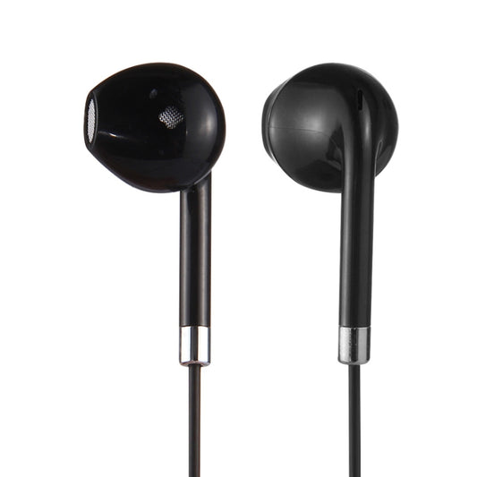 Black Wire Body 3.5mm In-Ear Earphone with Line Control & Mic for iPhone, Galaxy, Huawei, Xiaomi, LG, HTC and Other Smart Phones
