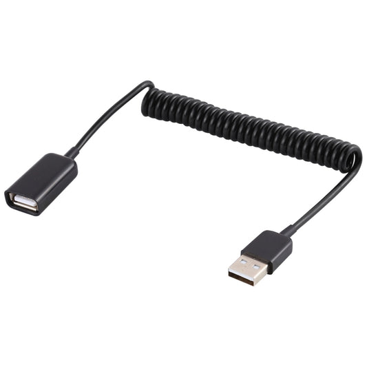 USB Male to USB Female Laptop Spring Charging Cable, USB Male to USB Female