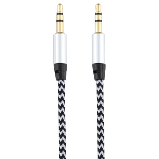 Câble audio tressé en nylon K10 3,5 mm mâle vers mâle, longueur : 1 m