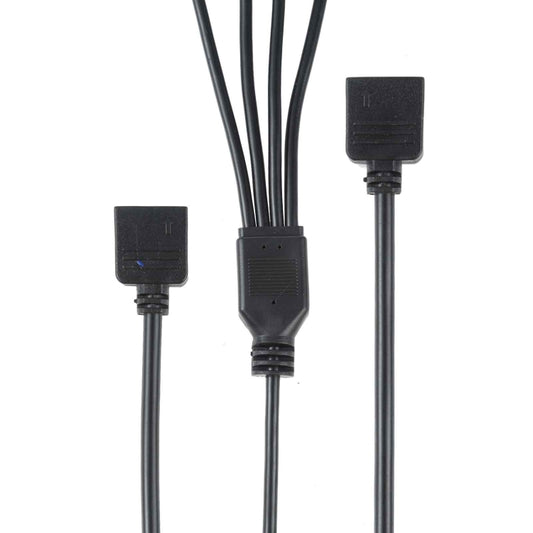 3 Pin 5V 1 to 4 Motherboard AURA RGB PC Cooling Extension Cable for Asus, 1 to 4