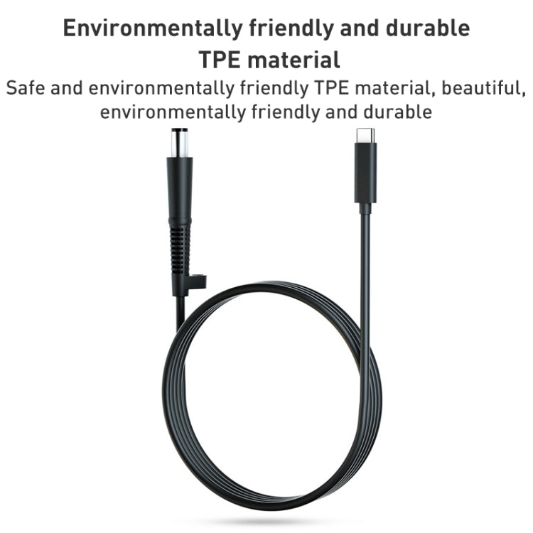 For HP Laptop USB-C / Type-C to 7.4 x 0.6mm Power Charging Cable, Cable Length: about 1.5m(Black), Type-C to 7.4 x 0.6mm For HP Laptop, Type-C to 7.4 x 0.6mm