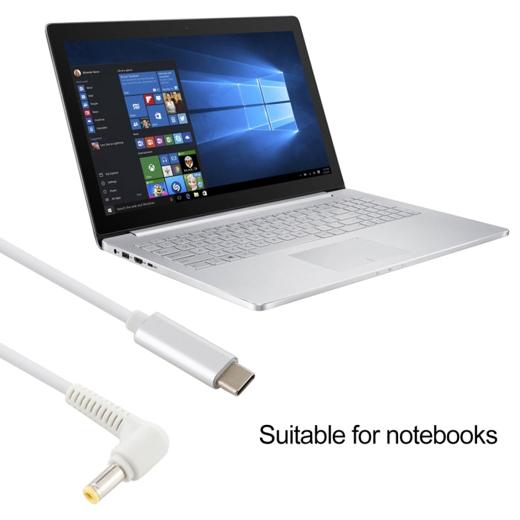 USB-C / Type-C to 5.5 x 2.5mm Laptop Power Charging Cable, Cable Length: about 1.5m, Type-C to 5.5 x 2.5mm(Elbow)