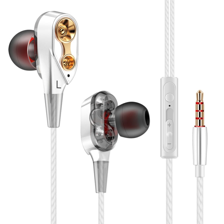 QKZ CK8 Écouteurs de sport et musique intra-auriculaires à quatre unités HiFi
