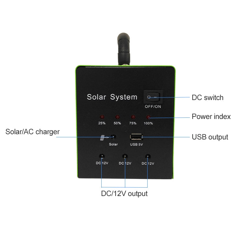 SG20W-AC100 20W Household High Power Solar Power Generation System, 20W