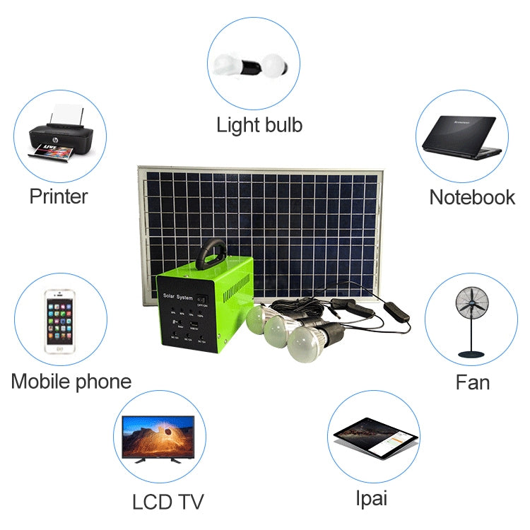 SG30W-AC100 30W Household High Power Solar Power Generation System, 30W