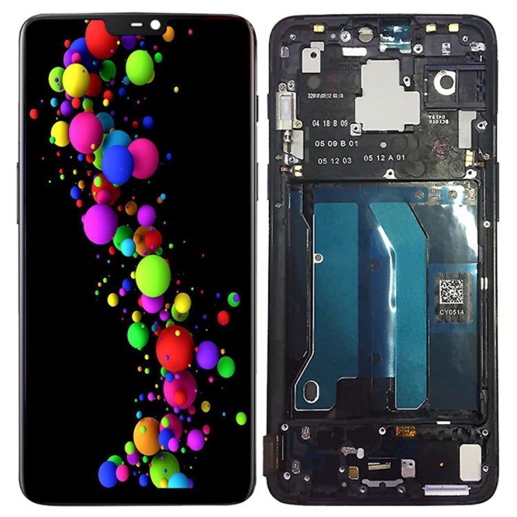 For OnePlus 6 Digitizer Full Assembly with Frame OEM LCD Screen