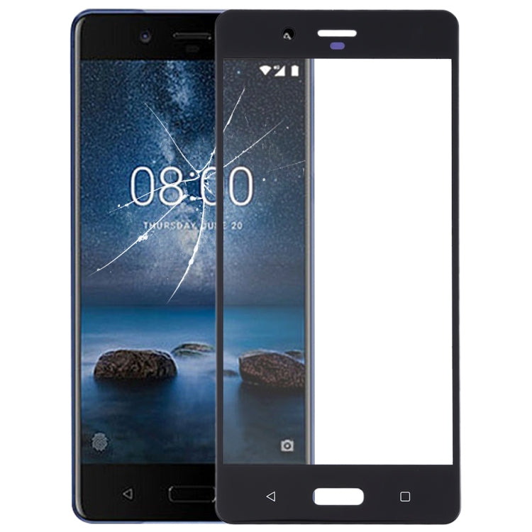 Front Screen Outer Glass Lens for Nokia 8 / N8 TA-1012 TA-1004 TA-1052, For Nokia 8