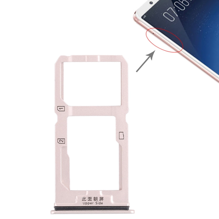 Pour Vivo X20, plateau pour carte SIM + plateau pour carte SIM / plateau pour carte Micro SD, pour Vivo X20