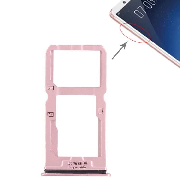 Pour Vivo X20, plateau pour carte SIM + plateau pour carte SIM / plateau pour carte Micro SD, pour Vivo X20