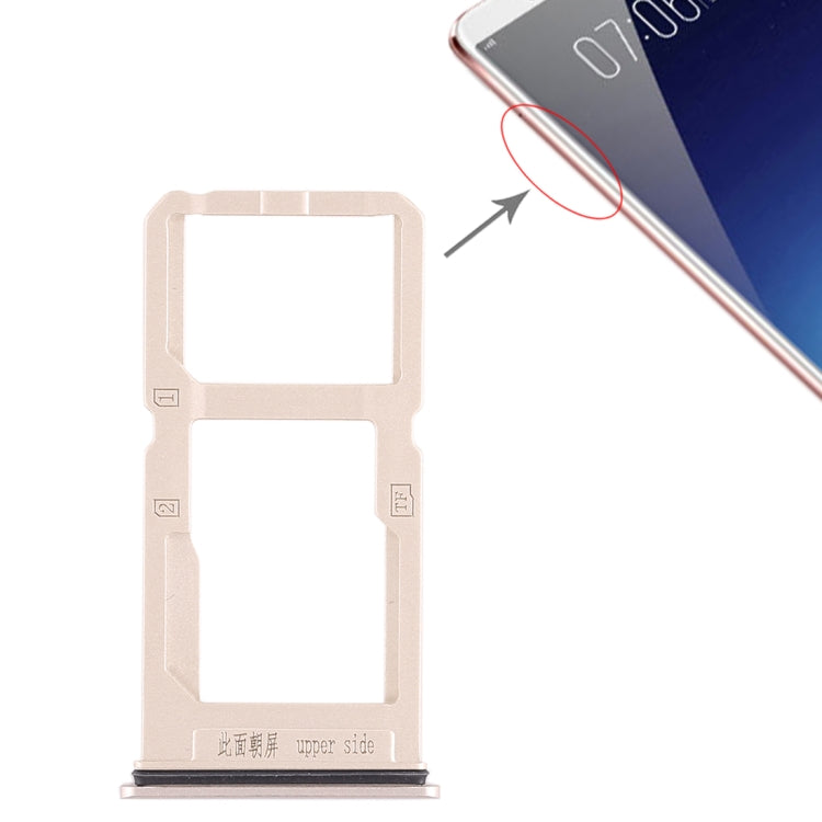 Pour Vivo X20 Plus, tiroir pour carte SIM + tiroir pour carte SIM / tiroir pour carte Micro SD, pour Vivo X20 Plus