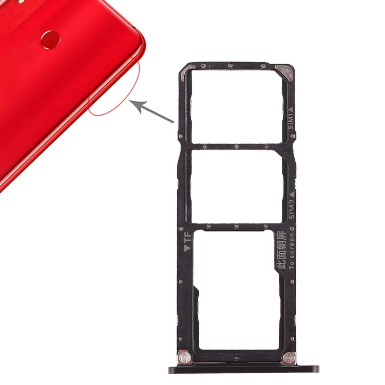 2 x SIM Card Tray / Micro SD Card Tray for Huawei Honor 8X Max, For Huawei Honor 8X Max