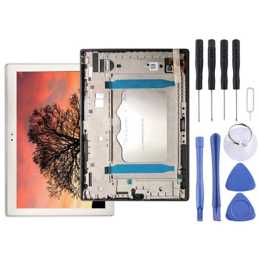 LCD Screen and Digitizer Full Assembly with Frame for Lenovo TAB4 Plus TB-X704 / TB-X704L, For Lenovo Tab4 Plus