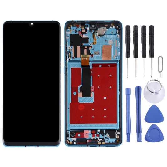 LCD Screen and Digitizer Full Assembly with Frame for Huawei P30 Pro