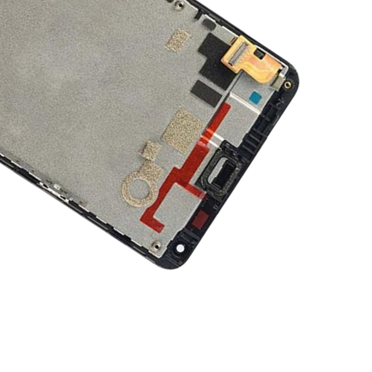 LCD Screen and Digitizer Full Assembly with Frame for Microsoft Lumia 640, For Lumia 640 with Frame Black