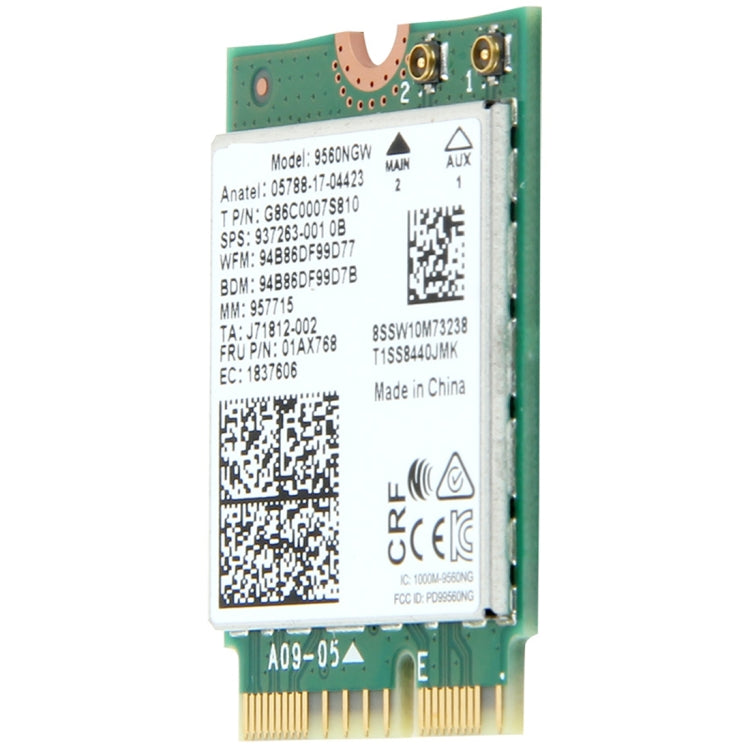 9560NGW Dual Band 1.73Gbps Wireless for Intel 9560ac NGFF Key E Wifi Card 8020.11ac Bluetooth 5.0 Laptop for Windows 10, 9560NGW Intel 9560ac