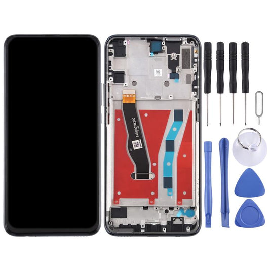 LCD Display und Digitizer-Komplettset mit Rahmen für Huawei P Smart Z, Für P Smart Z, Für Huawei P Smart Z (Grün)