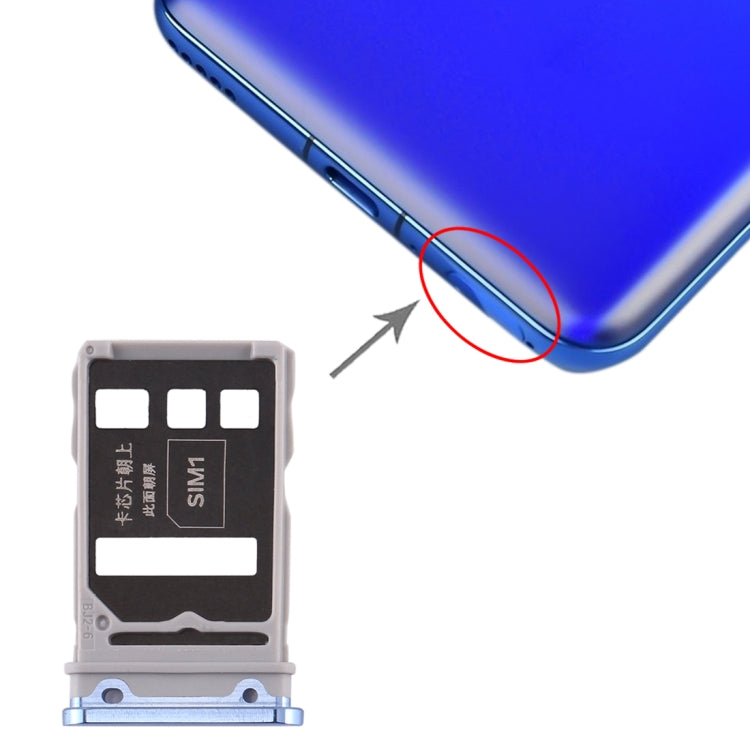 Tiroir pour carte SIM + plateau pour carte SIM pour Huawei Honor V30 Pro / Honor V30, pour Huawei Honor V30 Pro