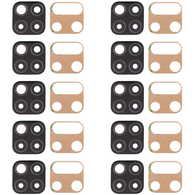 For Huawei P40 Lite 10pcs Original Back Camera Lens , For Huawei P40 Lite, For Huawei P40 Lite (Pink), For Huawei P40 Lite (Green)