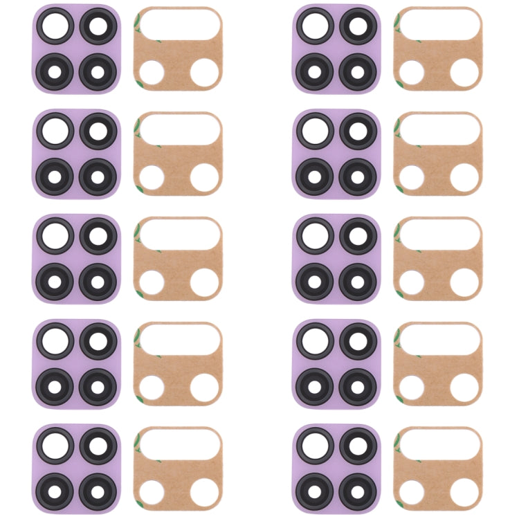 For Huawei P40 Lite 10pcs Original Back Camera Lens , For Huawei P40 Lite, For Huawei P40 Lite (Pink), For Huawei P40 Lite (Green)